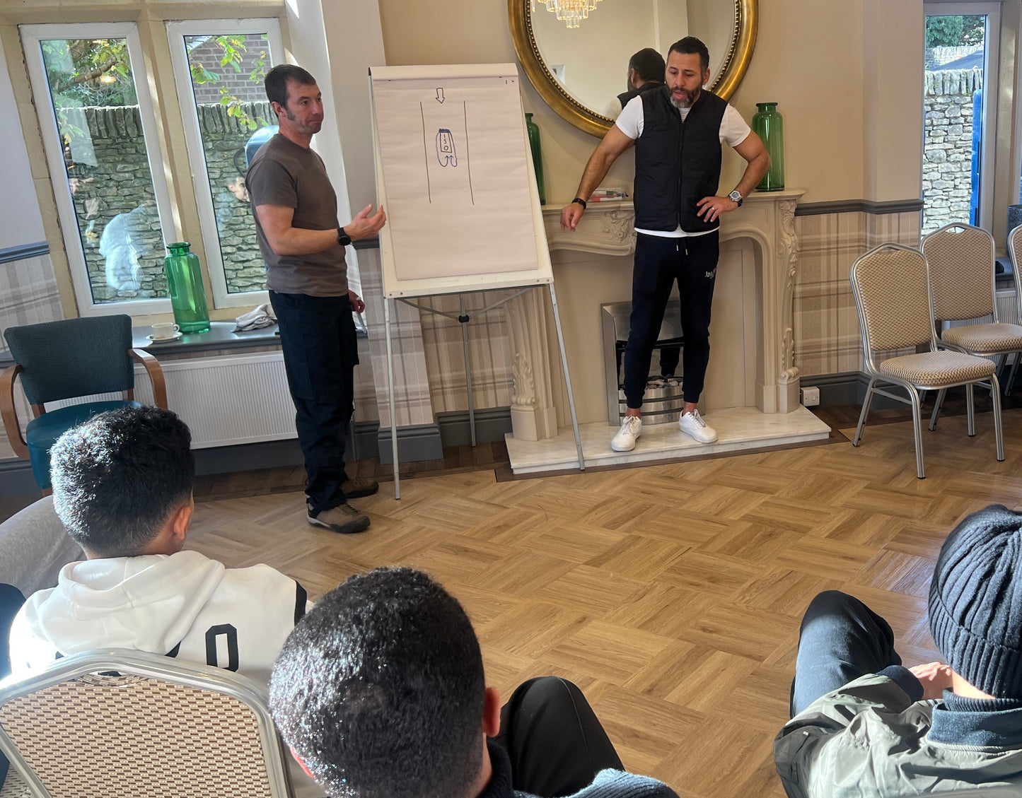 theory session on one of our international programmes with professional interpreter
