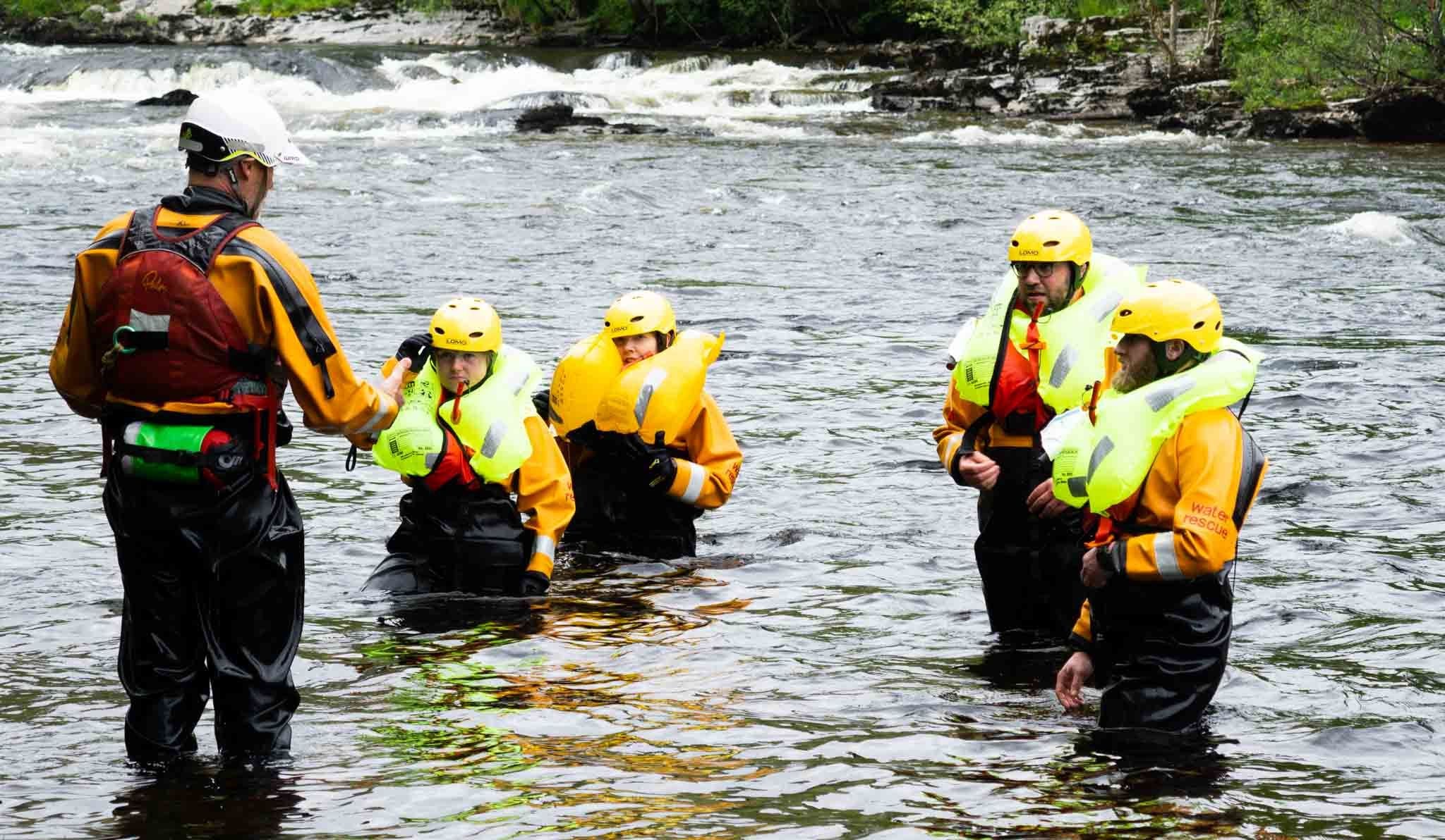 life jacket training with Sepa